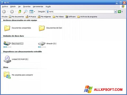 Скріншот Vista Drive Icon для Windows XP