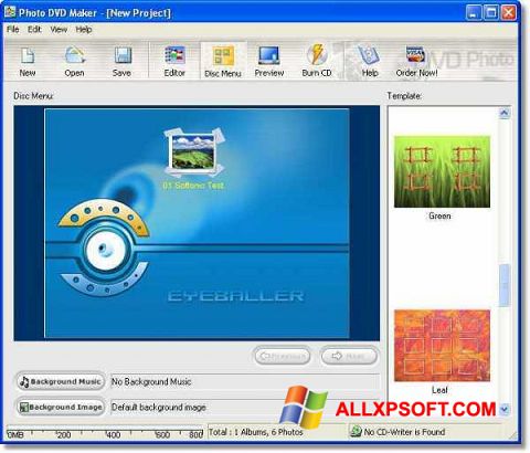 Скріншот DVD Maker для Windows XP