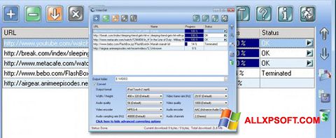 Скріншот VideoGet для Windows XP