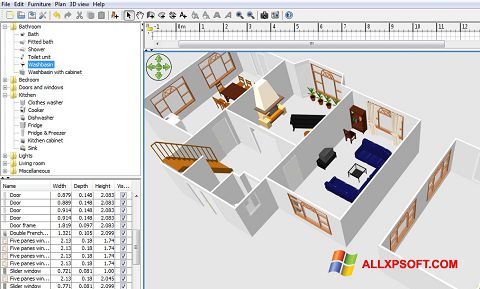 Скріншот FloorPlan 3D для Windows XP