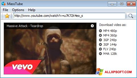 Скріншот MassTube для Windows XP