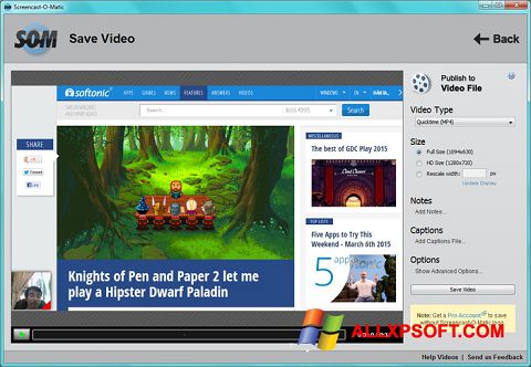 Скріншот Screencast-O-Matic для Windows XP