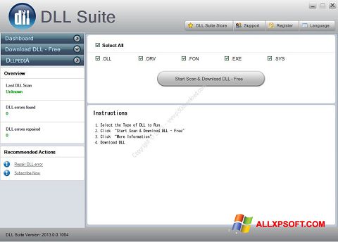Скріншот DLL Suite для Windows XP