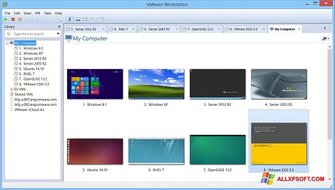 Скріншот VMware Workstation для Windows XP