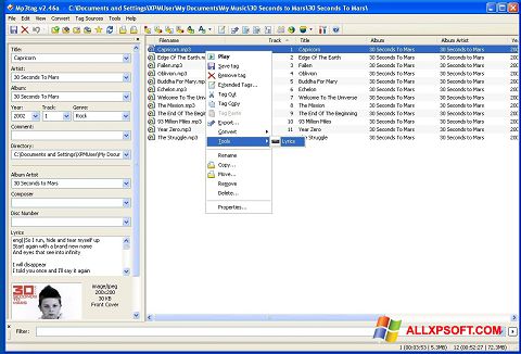 Скріншот Mp3tag для Windows XP