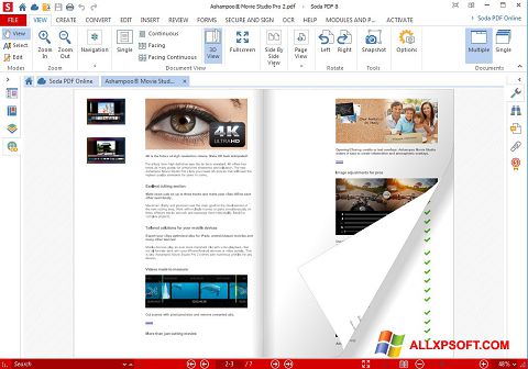 Скріншот Soda PDF для Windows XP