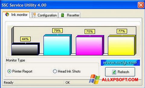 Скріншот SSC Service Utility для Windows XP