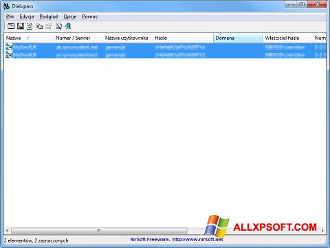 Скріншот Dialupass для Windows XP