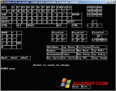 Скріншот DOSBox для Windows XP