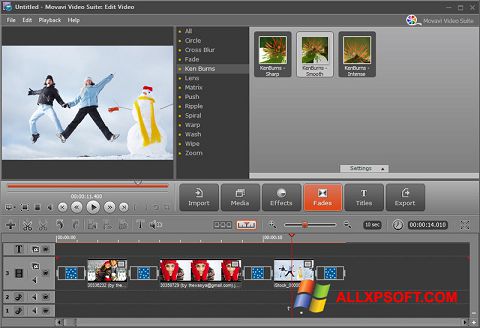 Скріншот Movavi Video Suite для Windows XP