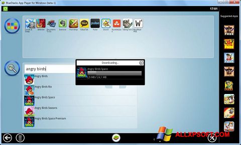 Скріншот BlueStacks для Windows XP