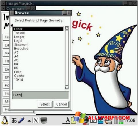 Скріншот ImageMagick для Windows XP