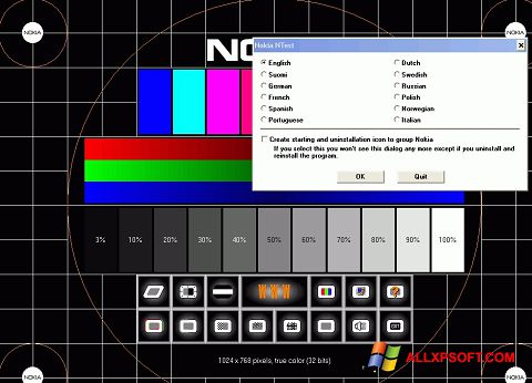 Скріншот Nokia Monitor Test для Windows XP