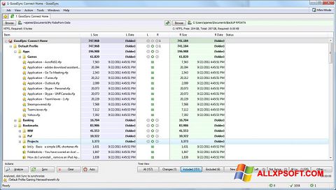 Скріншот GoodSync для Windows XP