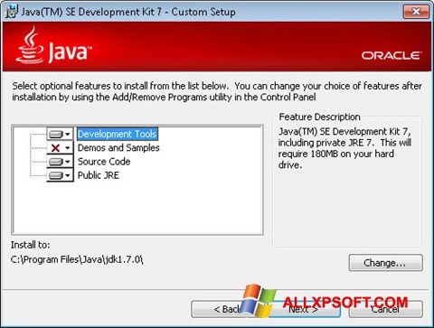 Скріншот Java SE Development Kit для Windows XP