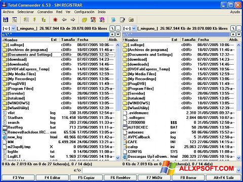 Скріншот Total Commander для Windows XP
