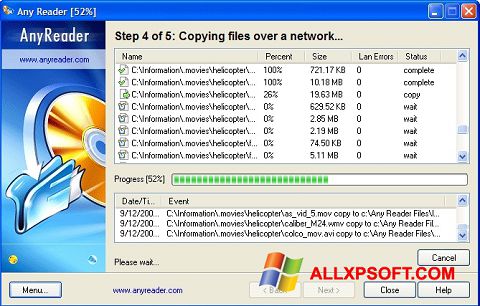 Скріншот AnyReader для Windows XP